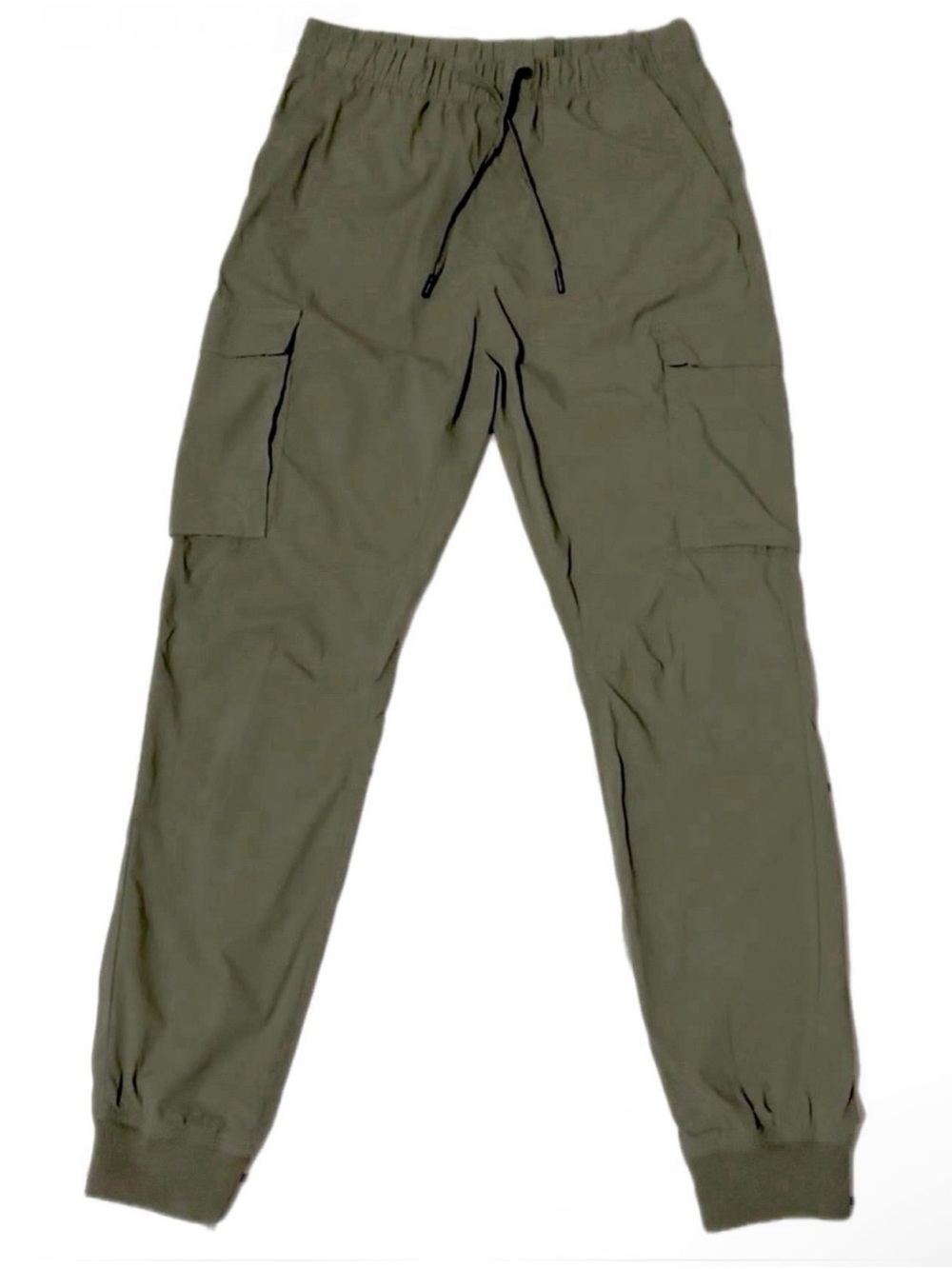 H&M Men’s Olive Green Cargo Drawstring Jogger Pants Size S